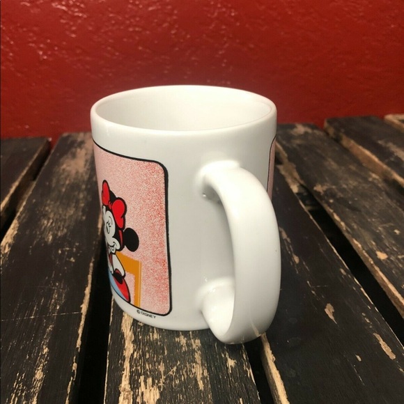 Disney Mickey Mouse Minnie Mouse Mug Coffee Cup Vintage Retro Collectible 1989 - Picture 4 of 9
